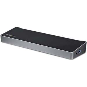 StarTech.com Triple Monitor USB 3.0 Docking Station for Laptops - Mac & Windows - USB Fast Charge Port - Up to 4K - USB3DO