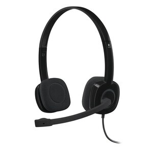 Logitech H151 Kabel Kopfbügel Stereo Headset - Schwarz - Binaural - Ohraufliegend - 20 Hz bis 20 kHz Frequenzgang - 180 cm