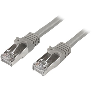 StarTech.com 2m Cat6 Patch Cable - Shielded (SFTP) Snagless Gigabit Network Patch Cable - Gray Cat 6 Ethernet Patch Lead -