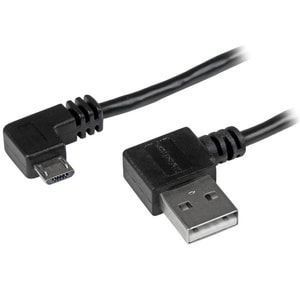 StarTech.com Cavo da Usb a micro USB con connettori ad angolo destro - M/M da 1 m Nero - Cable for Tablet, Smartphone, Com
