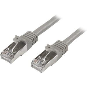StarTech.com 3m Cat6 Patch Cable - Shielded (SFTP) Snagless Gigabit Network Patch Cable - Gray Cat 6 Ethernet Patch Lead -