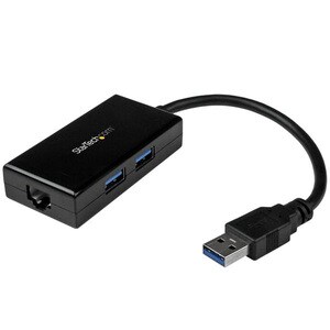 ADAPTADOR RED ETHERNET GIGABIT USB 3.0 CON HUB 2X USB