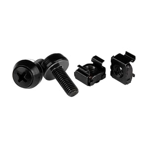 PAQUETE 100 TORNILLOS Y ENJAULADAS CAGE NUTS M6 NEGRO