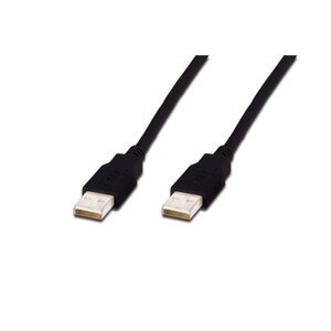 Assmann 3 m USB Data Transfer Cable - First End: 1 x USB 2.0 Type A - Male - Second End: 1 x USB 2.0 Type A - Male - 480 M
