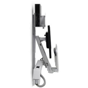 Ergotron StyleView Wall Mount for Monitor, CPU, Keyboard, Scanner - White - 61 cm (24") Screen Support - 13.15 kg Load Cap