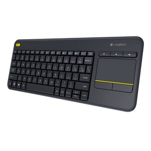 Tastiera Logitech K400 PlusWireless Connettività - USB Interfaccia - TouchPad - Italiano - QWERTY Layout - Nero - RF - Mut