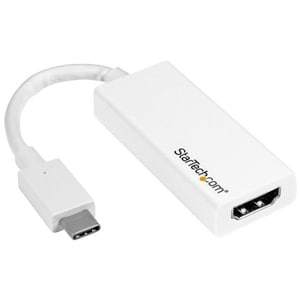StarTech.com USB C to HDMI Adapter - White - Thunderbolt 3 Compatible - USB-C Adapter - USB Type C to HDMI Dongle Converte