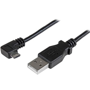StarTech.com 91cm (3 ft.)Micro-USB Charge-and-Sync Cable - Right-Angle Micro-USB - M/M - USB to Micro USB Charging Cable -