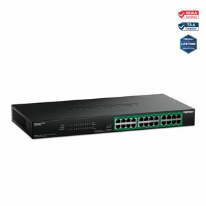 24-PORT GIGABIT POE + SWITCH (370W) GREENNET