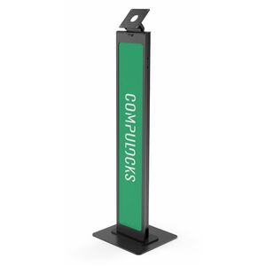 Compulocks VESA Brandable Floor Stand Black - 100mm x 100mm VESA Compatible Mount, Can be set in landscape or portrait mod