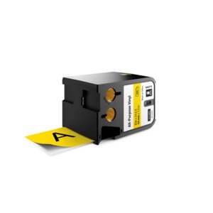 Dymo Label Tape - 54 mm Width - Permanent Adhesive - Thermal Transfer - Yellow - Vinyl - 1 Each