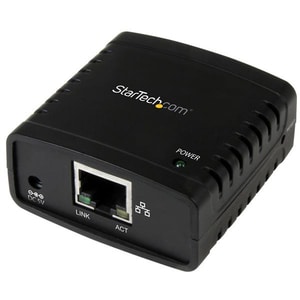 StarTech.com 10/100Mbps Ethernet to USB 2.0 Network Print Server - Windows 10 - LPR - LAN USB Print Server Adapter (PM1115
