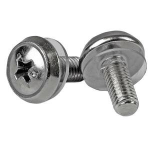 StarTech.com M5 x 12mm - Screws - 100 Pack - M5 Mounting Screws for Server Rack & Cabinet - Mounting Screw - 12 mm - Stain