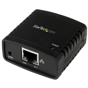 StarTech.com 10/100Mbps Ethernet to USB 2.0 Network Print Server - Windows 10 - LPR - LAN USB Print Server Adapter (PM1115
