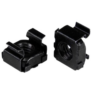 StarTech.com M5 Cage Nuts - 50 Pack, Black - M5 Mounting Cage Nuts for Server Rack & Cabinet - Install your rack-mountable