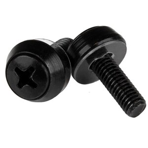 StarTech.com M5 x 12mm - Screws - 100 Pack, Black - M5 Mounting Screws for Server Rack & Cabinet - Install your rack-mount