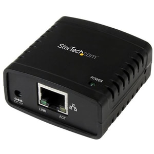 StarTech.com 10/100 Mbit/s Ethernet auf USB 2.0 Netzwerk LPR Printserver - USB Druckserver / Print Server mit Auto-sensing