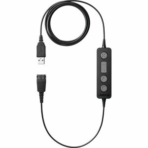 Jabra Link 260 1,50 m Cabo de transferência de dados - 1 Cada - Cable for Auscultadores, Fone de ouvido - Preto