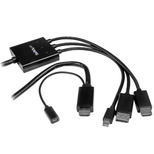 StarTech.com 2m 6 ft HDMI, DisplayPort or Mini DisplayPort to HDMI Converter Cable - HDMI, DP or Mini DP to HDMI Adapter -