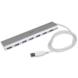 StarTech.com 7-Port USB Hub, USB A to 7x USB-A Ports, USB 5Gbps, Self-Powered, Portable Laptop USB 3.0 Hub Expansion with 