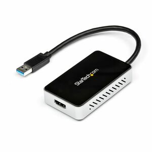 StarTech.com USB 3.0 to HDMI Adapter w/ 1x USB, USB to VGA Monitor Converter for Windows (no support for macOS/ChromeOS/Li