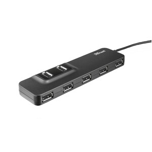 Trust Oila USB Hub - USB - External - 7 Total USB Port(s) - 7 USB 2.0 Port(s) - PC, Mac