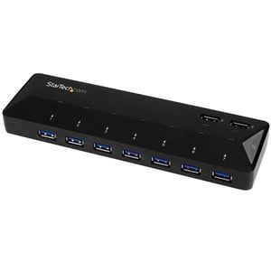 StarTech.com 7-Port USB 3.0 Hub plus Dedicated Charging Ports - 2 x 2.4A Ports - Desktop USB Hub and Fast-Charging Station