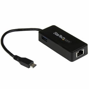 StarTech.com USB-C to Ethernet Gigabit Adapter - Thunderbolt 3 Compatible - USB Type C Network Adapter - USB C Ethernet Ad