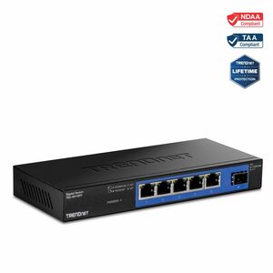 4-PORT GIGABIT SWITCH WITH SFP IN