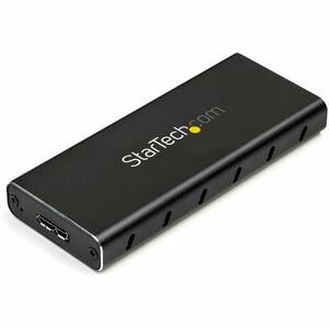 StarTech.com M.2 SSD Enclosure for M.2 SATA SSDs - USB 3.1 (10Gbps) with USB-C Cable - External Enclosure for USB-C Host -