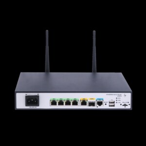 HPE MSR954-W Wi-Fi 4 IEEE 802.11n Ethernet Drahtlos Router - 2,40 GHz ISM-Band - 2 x Antenne2 x Extern) - 4 x Netzwerk-Ans