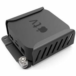 Apple TV Security Mount (4th, 4k 1-2nd Gen) (2018-2021) Black - 75 x 75 - VESA Mount Compatible - Aluminium