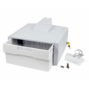 Ergotron Schublade - Groß - 907,2 g Belastbarkeit - Grau, Weiß - Tastensperre, Elektronische Sperre, Herausnehmbar, Schubl