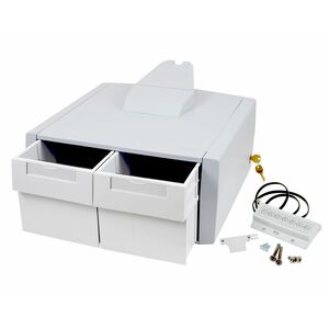 Ergotron Schublade - Mittel - 907,2 g Belastbarkeit - Grau, Weiß - Herausnehmbar, Schubladentrennwand, Verschließbar