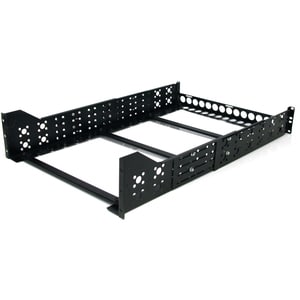 3U FIXED 19IN ADJUSTABLE DEPTH UNIVERSAL SERVER RACK RAILS UK