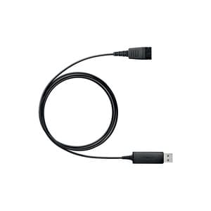 Jabra Link 230 Cabo áudio - 1 Cada - Cable for Dispositivo de áudio, Fone de ouvido, Telefone - Preto