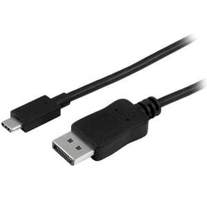 StarTech.com 6ft/1.8m USB C to DisplayPort 1.2 Cable 4K 60Hz - USB Type-C to DP Video Adapter Monitor Cable HBR2 - TB3 Com