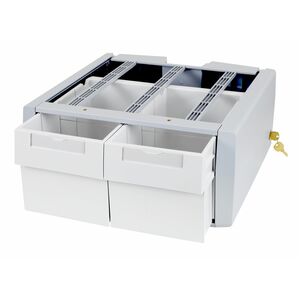 Ergotron Drawer - Medium - 907.2 g Load Capacity - Grey - Removable, Drawer Divider, Lockable