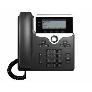 Cisco 7821 IP Phone - Corded - 3 Multiple Conferencing - Wall Mountable - Black - 2 x Total Line - VoIP - User Connect Lic