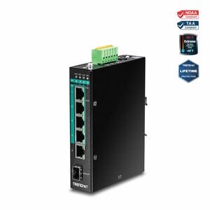 TRENDnet TI-PG541i 6 Ports Manageable Ethernet Switch - Gigabit Ethernet - 1000Base-T, 1000Base-X - New - TAA Compliant - 