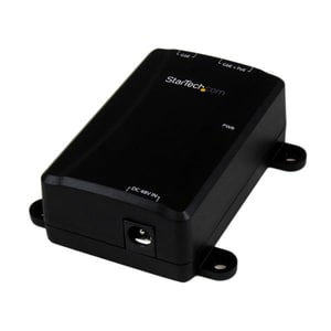 StarTech.com 1 Port Gigabit Midspan - PoE+ Injector - 802.3at and 802.3af - Wall-Mountable Power over Ethernet Injector Ad