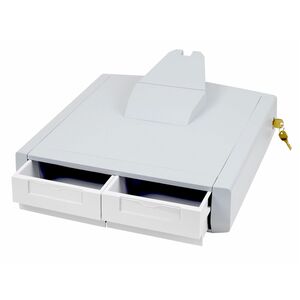 Ergotron Schublade - Mittel - 907,2 g Belastbarkeit - Weiß, Grau - Herausnehmbar, Schubladentrennwand, Verschließbar