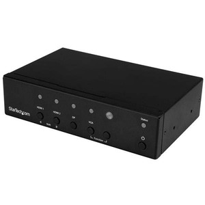 StarTech.com Multi-Input to HDMI Converter Switch - DisplayPort, VGA and Dual-HDMI to HDMI Switch - Priority and Automatic