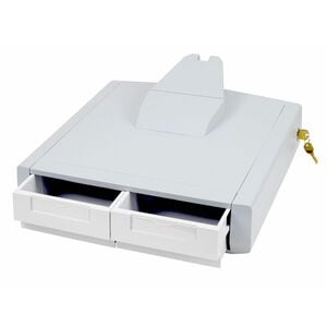 Ergotron SV Primary Storage Drawer, Double - Medium - 907.2 g Load Capacity - Removable, Drawer Divider, Lockable - White,