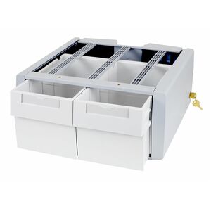 Ergotron SV Supplemental Storage Drawer, Double Tall - Medium - 907.2 g Load Capacity - Removable, Drawer Divider, Lockabl