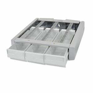 Ergotron SV Supplemental Storage Drawer, Triple - Small - 340.2 g Load Capacity - Drawer Divider, Lockable, Removable - Grey