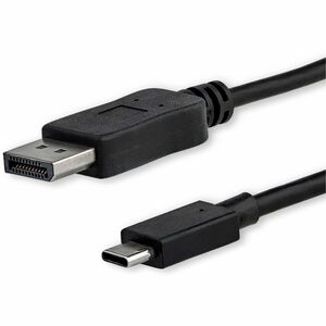 StarTech.com 3ft/1m USB C to DisplayPort 1.2 Cable 4K 60Hz - USB Type-C to DP Video Adapter Monitor Cable HBR2 - TB3 Compa