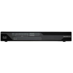 Cisco 890 891F Router - Recondicionado - 11 Portas - Porta de gestão - 1 - Gigabit Ethernet - Secretária
