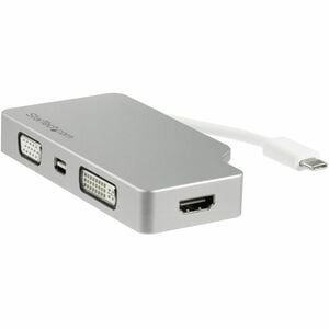 StarTech.com USB C Multiport Video Adapter 4K/1080p - USB Type C to HDMI, VGA, DVI or Mini DisplayPort Monitor Adapter - S