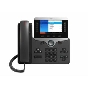Cisco 8851 IP Phone - Corded/Cordless - Corded - Bluetooth - 5 Multiple Conferencing - Desktop, Wall Mountable - Charcoal 